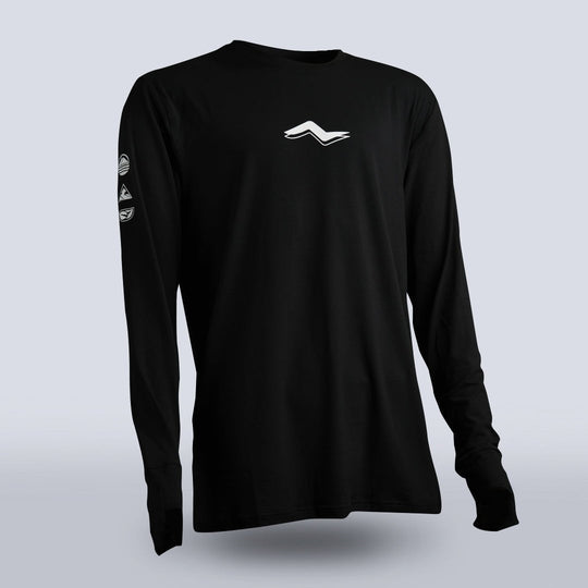 Men's Tarkine Long Sleeve Ultra-Eco Run Tee (Black/Standard Thickness) - Premium  from TARKINE SPORT - Just $100! Shop now at TARKINE ATHLETICS