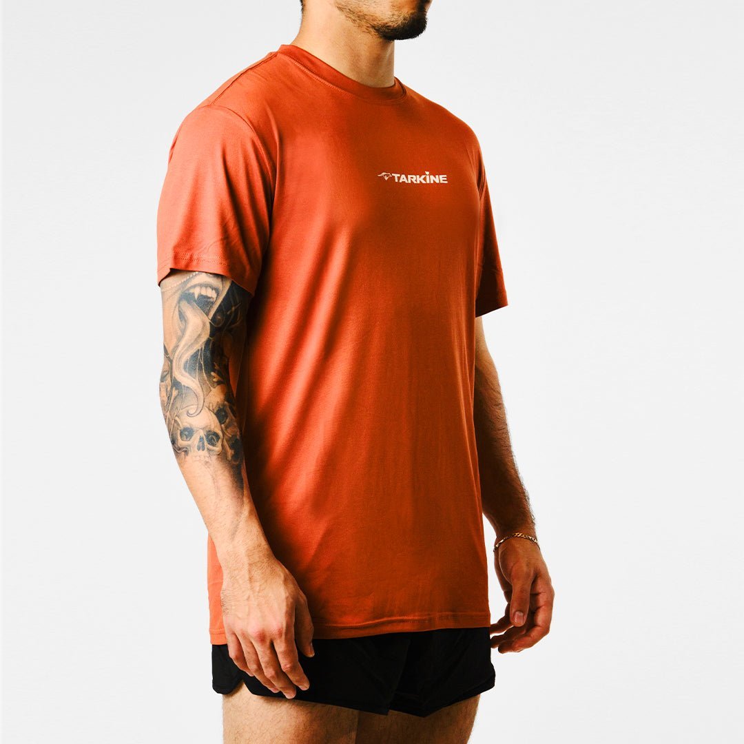 Men's Tarkine Ultra-Eco Run Tee (Orange/Standard Thickness) - Premium  from TARKINE SPORT - Just $60! Shop now at TARKINE ATHLETICS