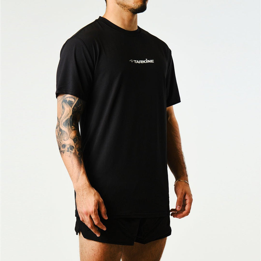 Men's Tarkine Ultra-Eco Run Tee (Black Original/Standard Thickness) - Premium  from TARKINE SPORT - Just $65! Shop now at TARKINE ATHLETICS