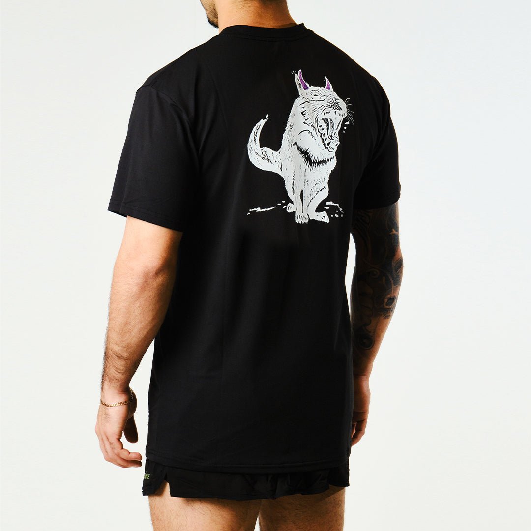 Men's Tarkine Ultra-Eco Run Tee (Tassie Devil Black/Standard Thickness) - Premium  from TARKINE SPORT - Just $60! Shop now at TARKINE ATHLETICS