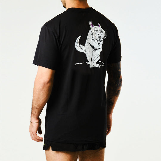 Men's Tarkine Ultra-Eco Run Tee (Tassie Devil Black/Standard Thickness) - Premium  from TARKINE SPORT - Just $60! Shop now at TARKINE ATHLETICS